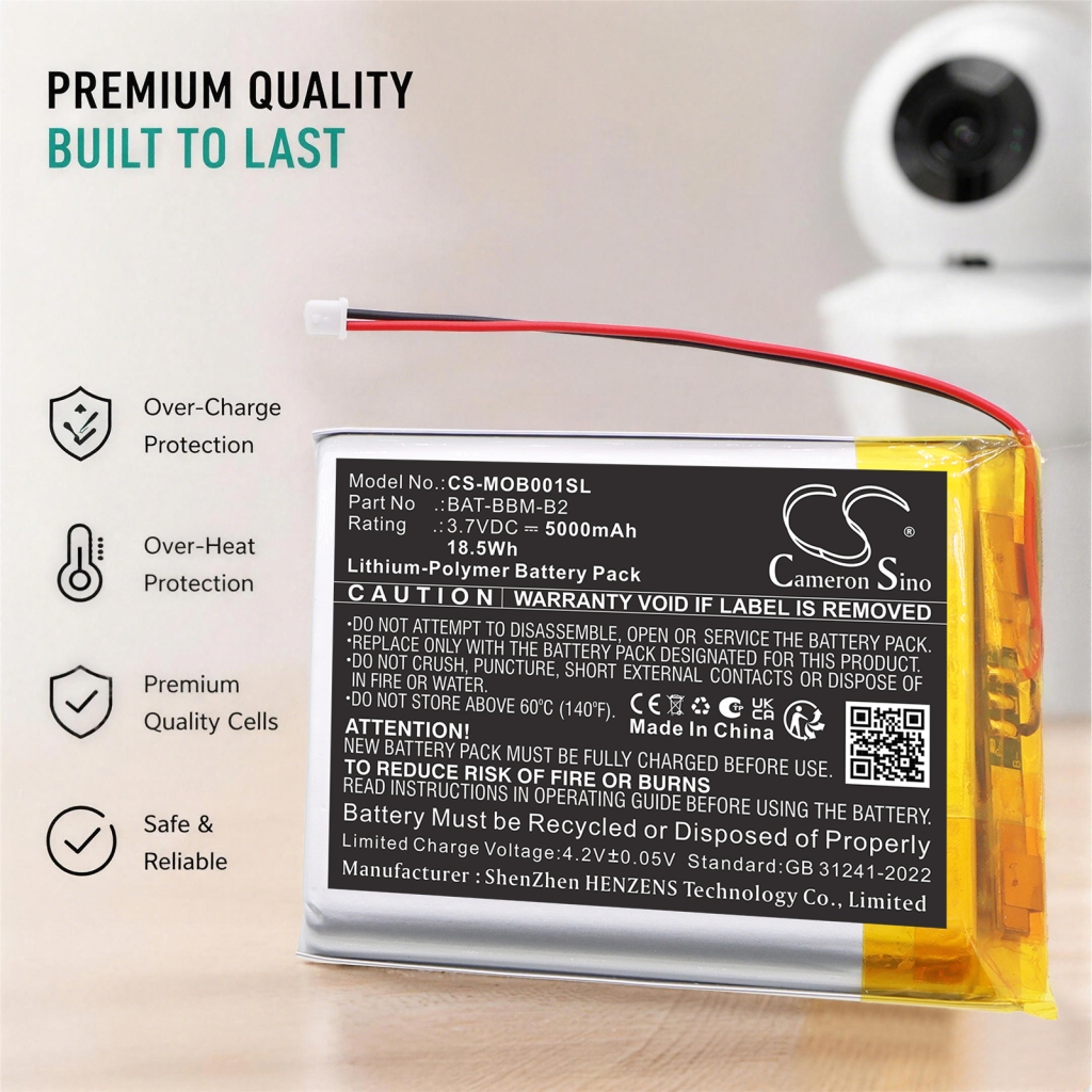 Batterij compatibel met Babysense Bonoch Momcozy CS-MOB001SL