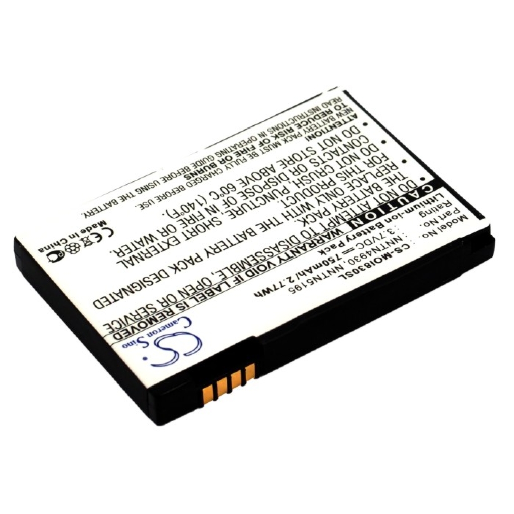 Battery compatible with Motorola CS-MOI830SL