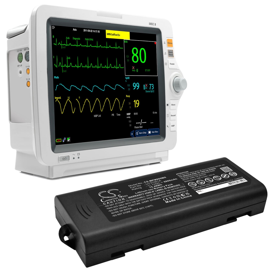 Medische Batterij Mindray R12 ECG