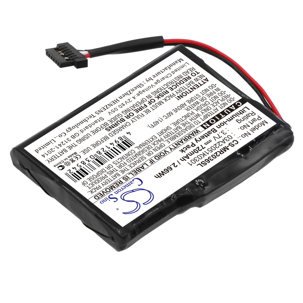 Compatibele batterijvervanging voor Magellan 03A22051K0301