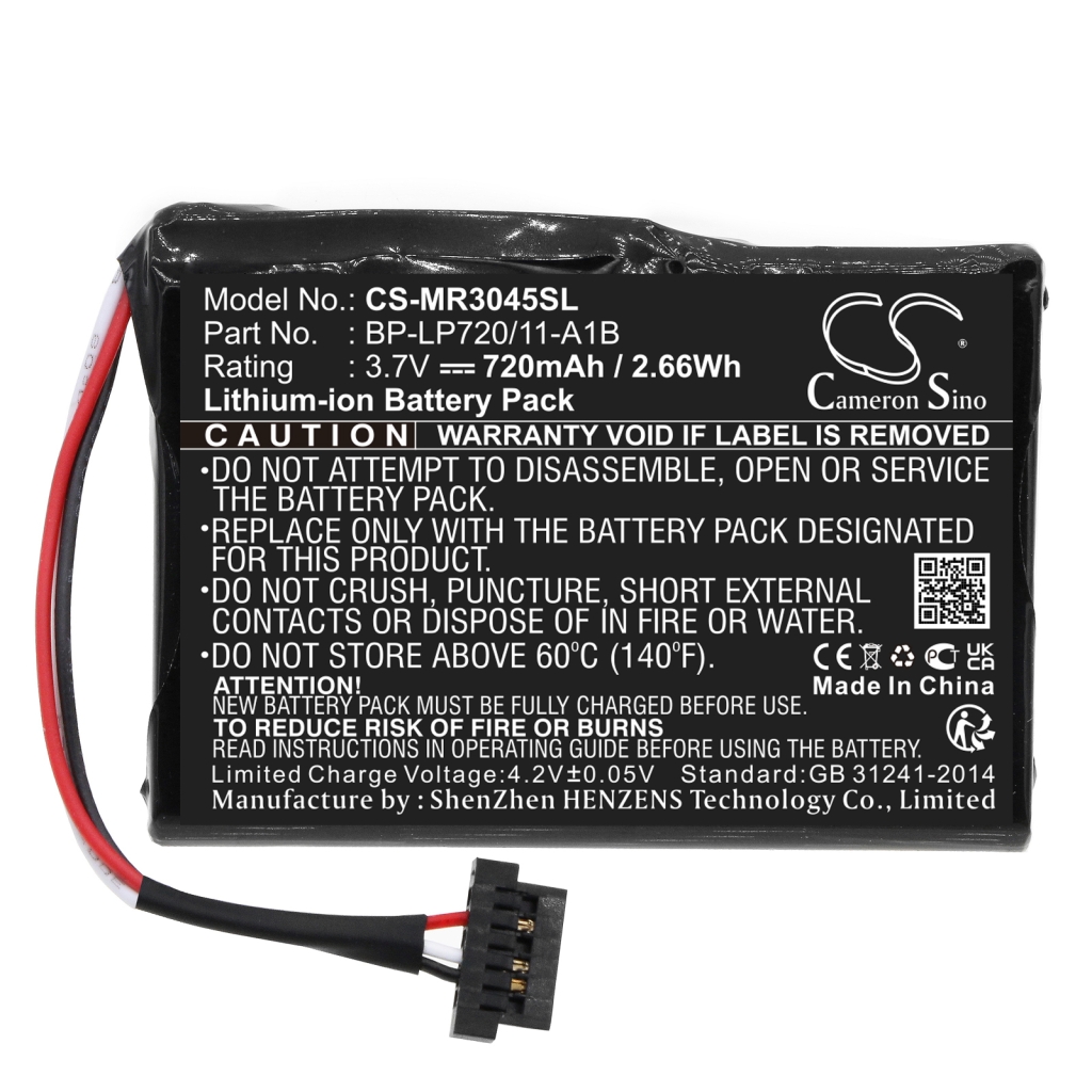 Batterijen GPS, Navigator Batterij CS-MR3045SL
