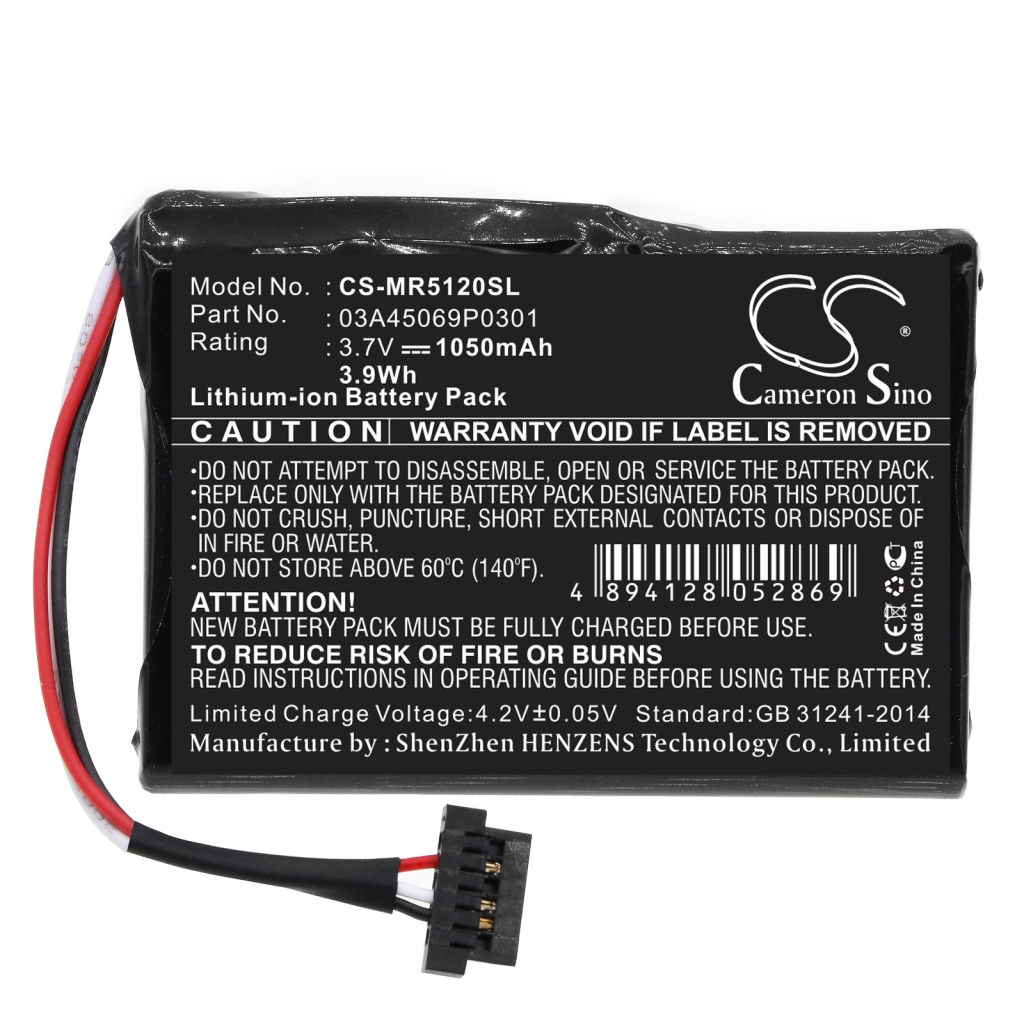 Compatibele batterijvervanging voor Magellan 03A45069P0301