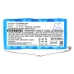 Compatibele batterijvervanging voor Fun beat 12SC3000S1P