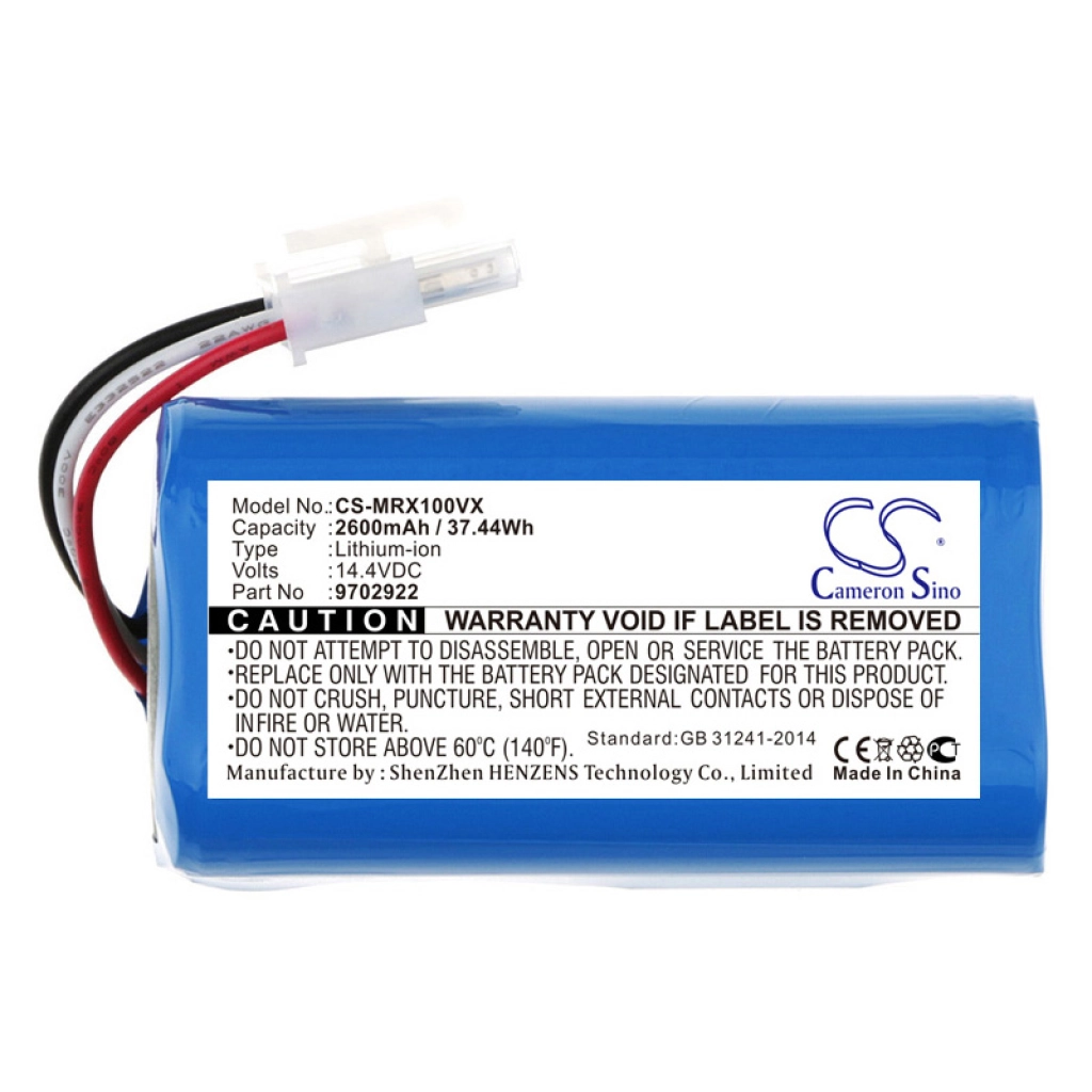 Batterijen voor stofzuigers Miele CS-MRX100VX