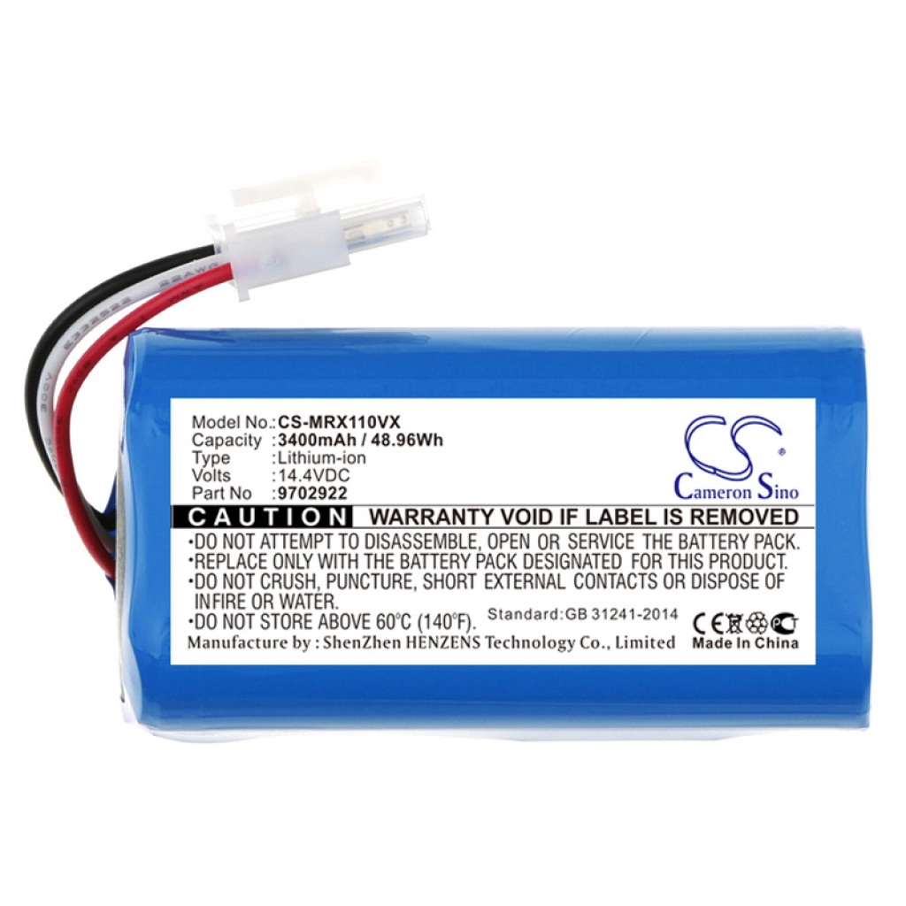 Compatibele batterijvervanging voor Miele 9702922