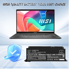 Compatible battery replacement for MSI BTY-M4B