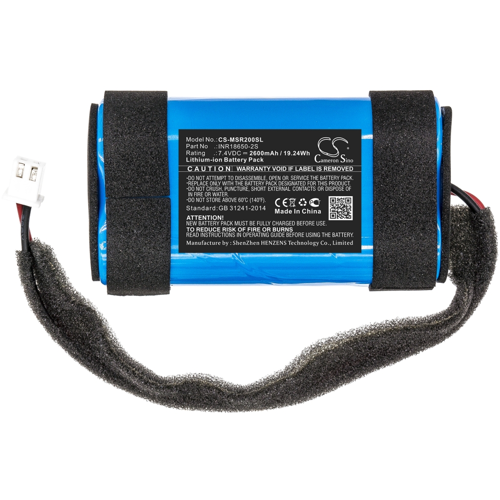 Batterijen Luidspreker Batterij CS-MSR200SL