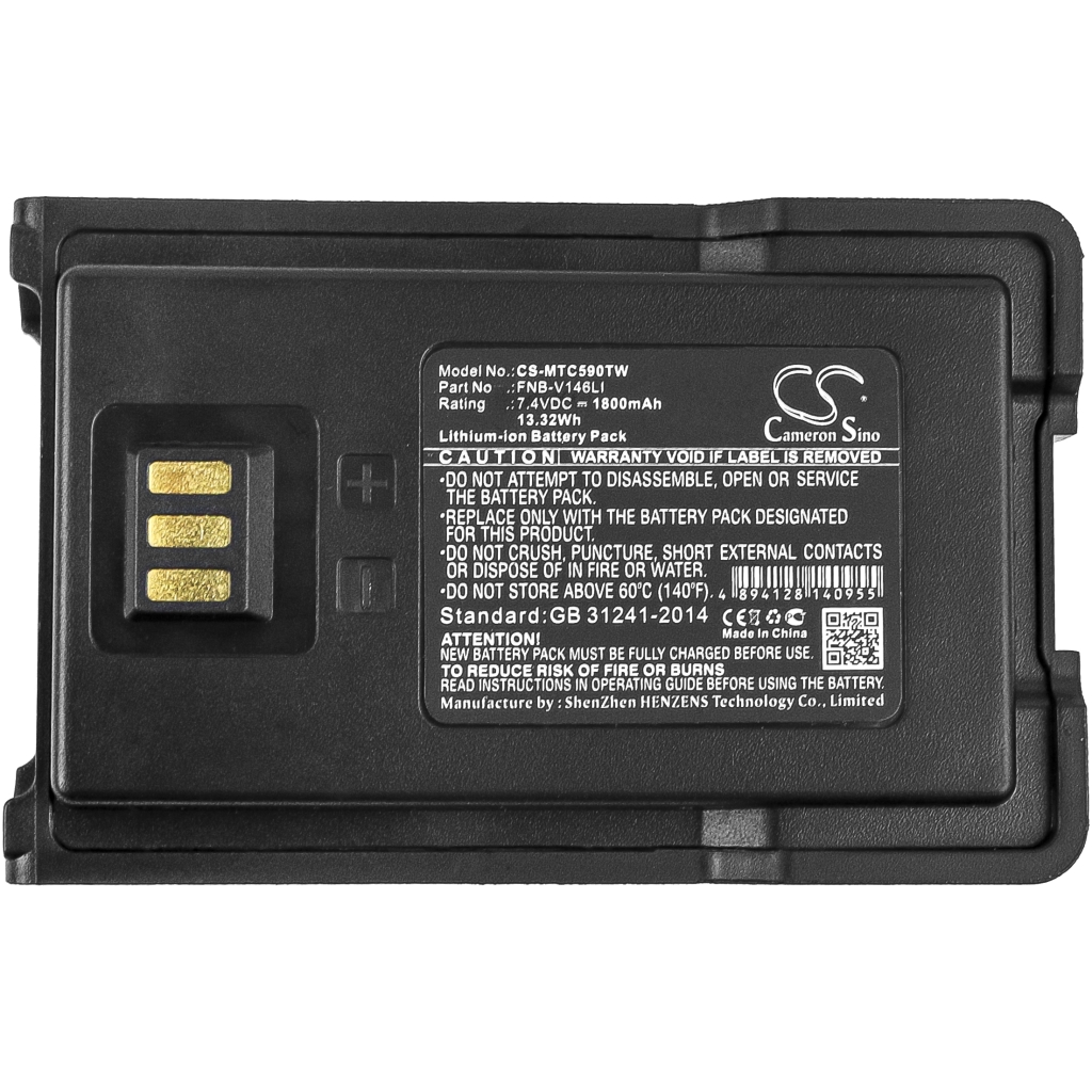 Batterijen Batterij voor tweerichtingsradio CS-MTC590TW