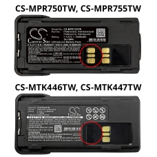 Compatibele batterijvervanging voor Motorola NNTN8128A,NNTN8128C,NNTN8129AR,NTN8128A,PMNN4406AR...