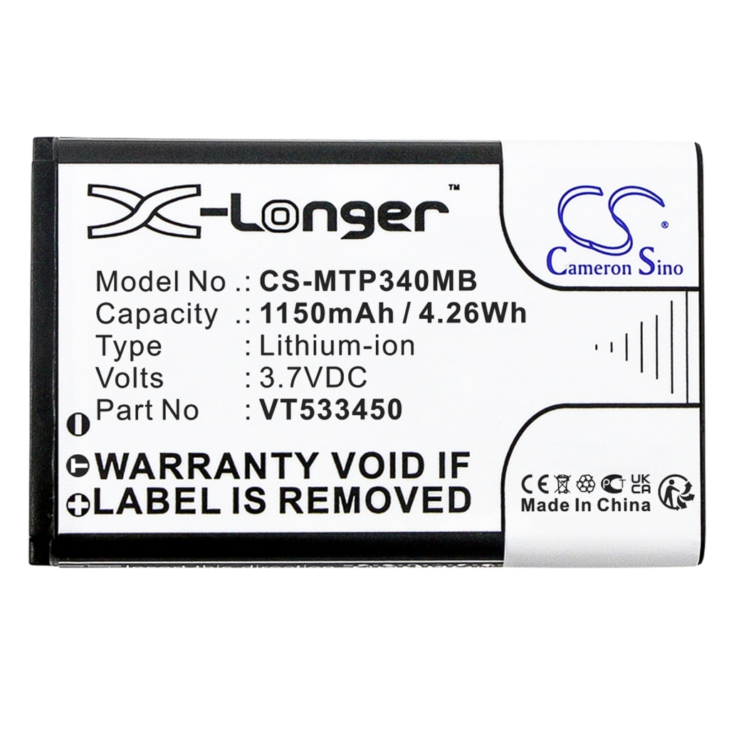 Batterijen Vervangt VT533450