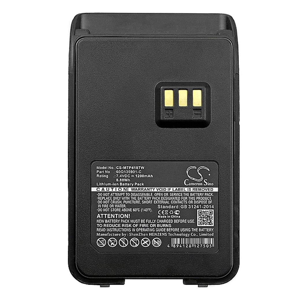 Batterijen Batterij voor tweerichtingsradio CS-MTP418TW
