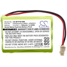 Compatibele batterijvervanging voor Fisher 288645,BT188645,BT288645,GP80AAAHC3BMX (NEWER MODELS),GP80AAAHC3BMXZ (NEWER MODELS)...