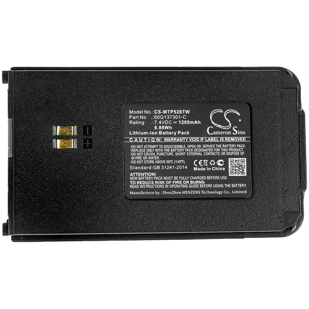 Batterijen Batterij voor tweerichtingsradio CS-MTP528TW