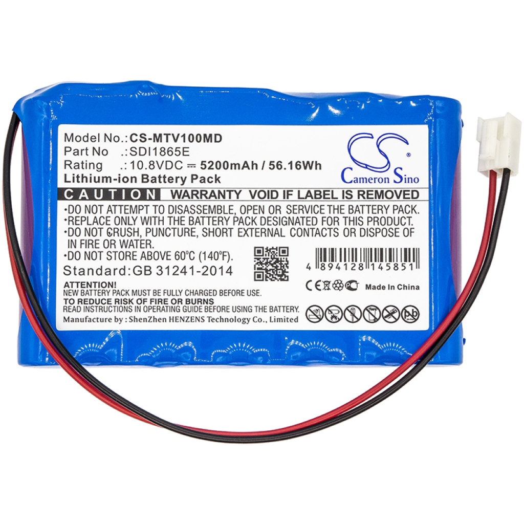 Compatibele batterijvervanging voor Mekics SDI1865E