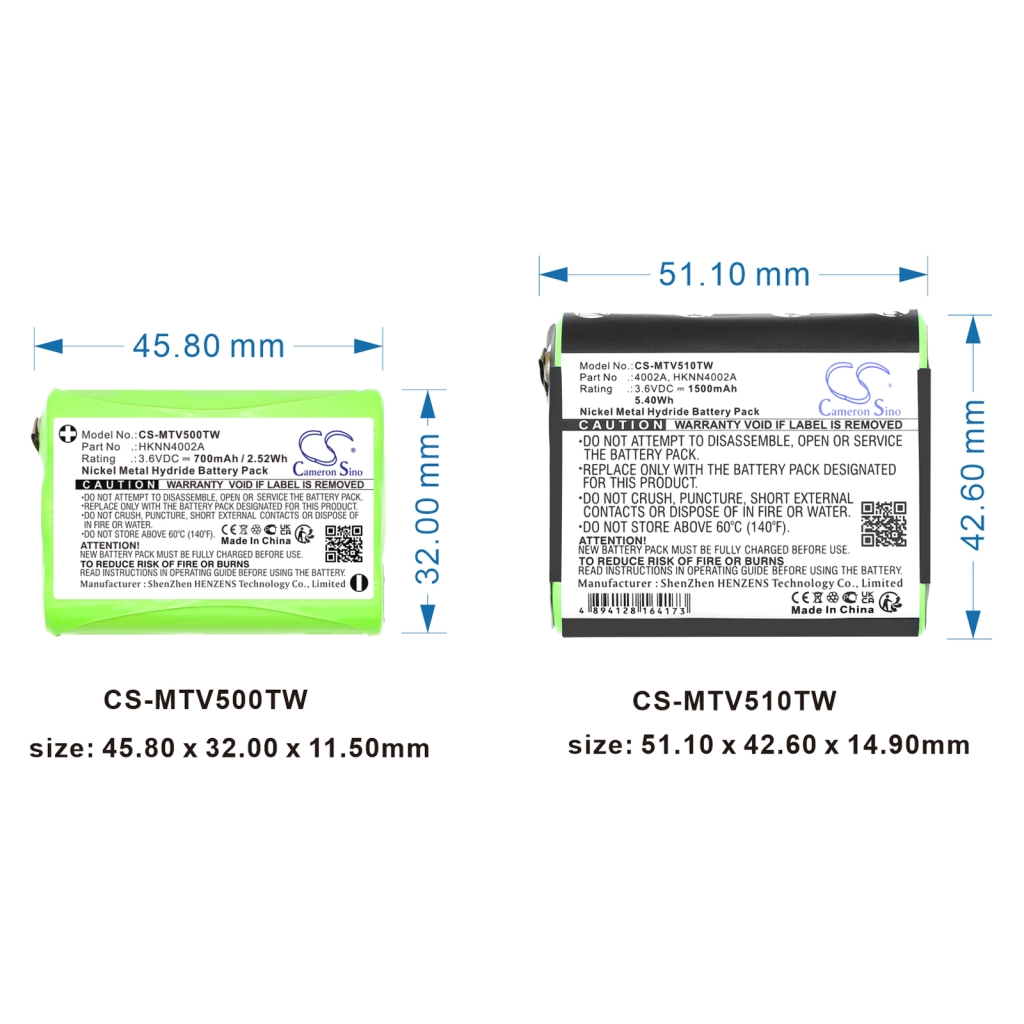 Batterij voor tweerichtingsradio Motorola Talkabout MR350R VP