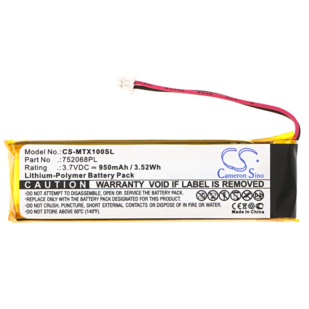 Compatibele batterijvervanging voor Midland 752068PL