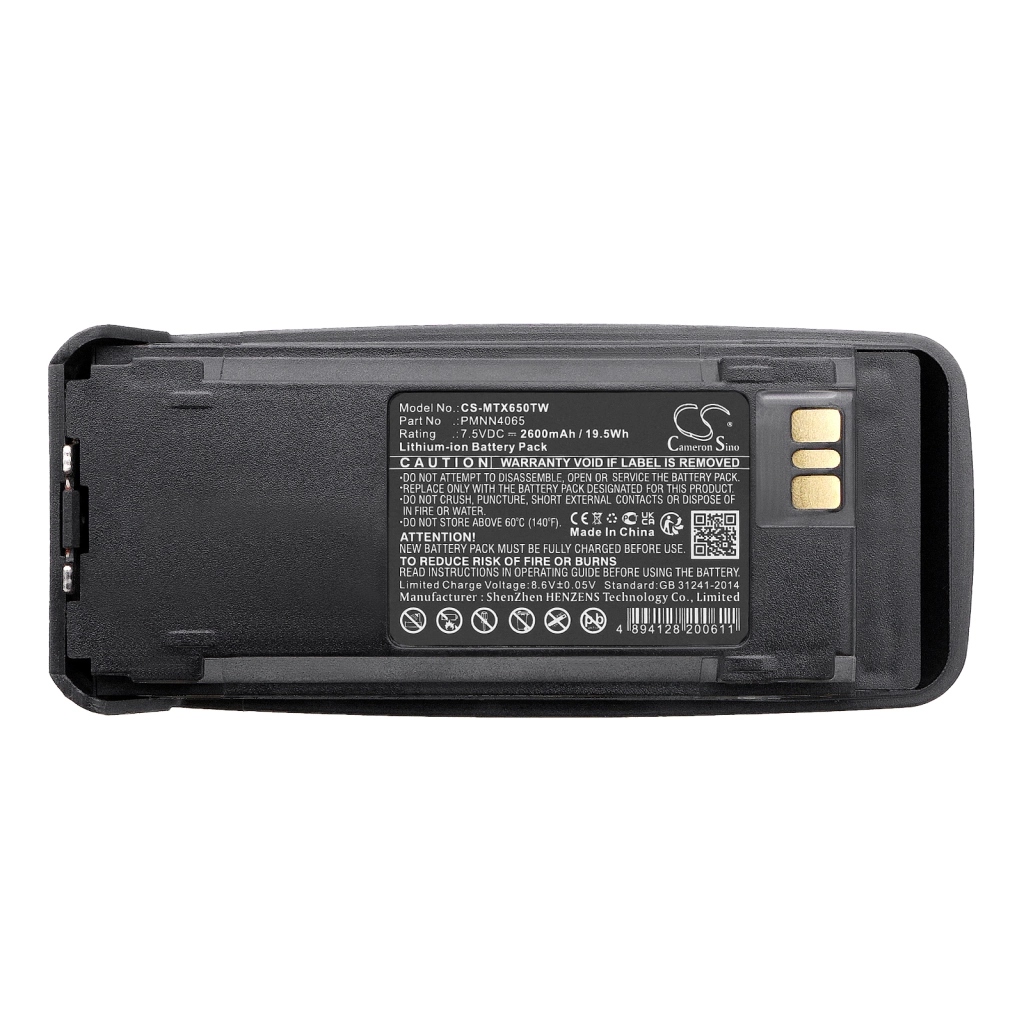 Batterij voor tweerichtingsradio Motorola DR3000