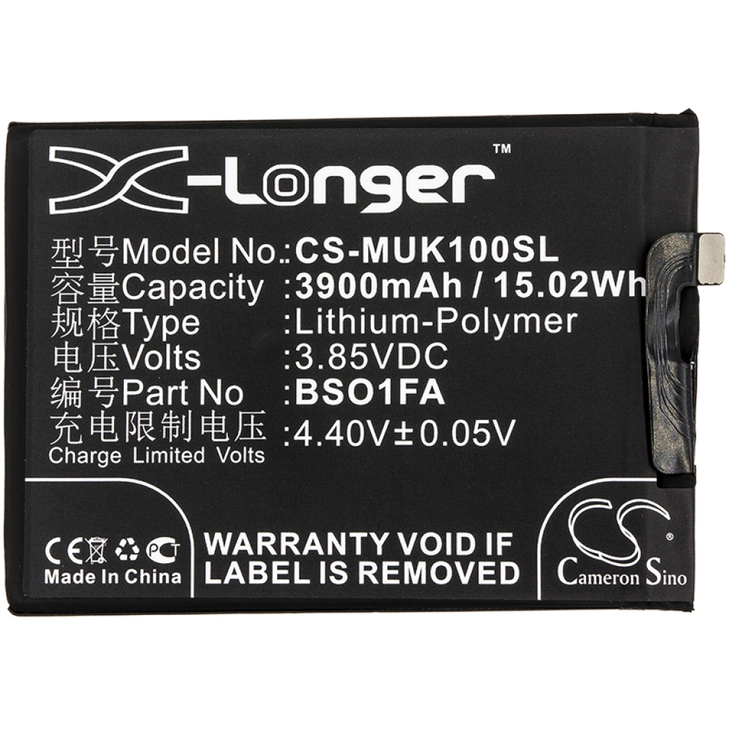 Compatibele batterijvervanging voor Xiaomi BSO1FA