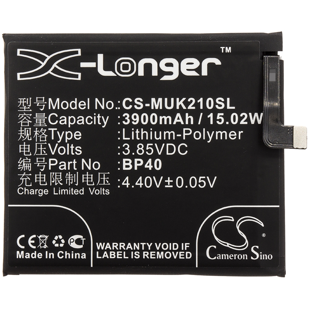 Compatibele batterijvervanging voor Xiaomi BP40