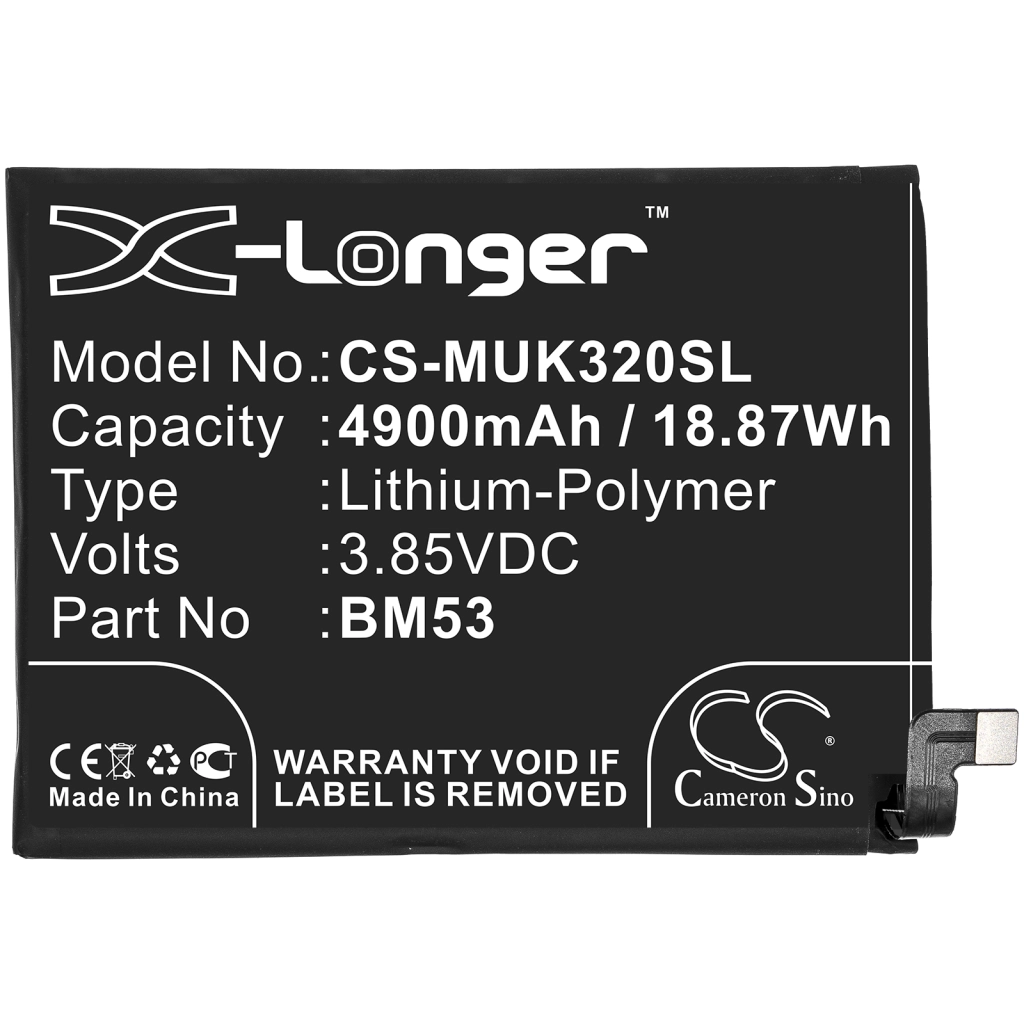 Compatibele batterijvervanging voor Xiaomi BM53