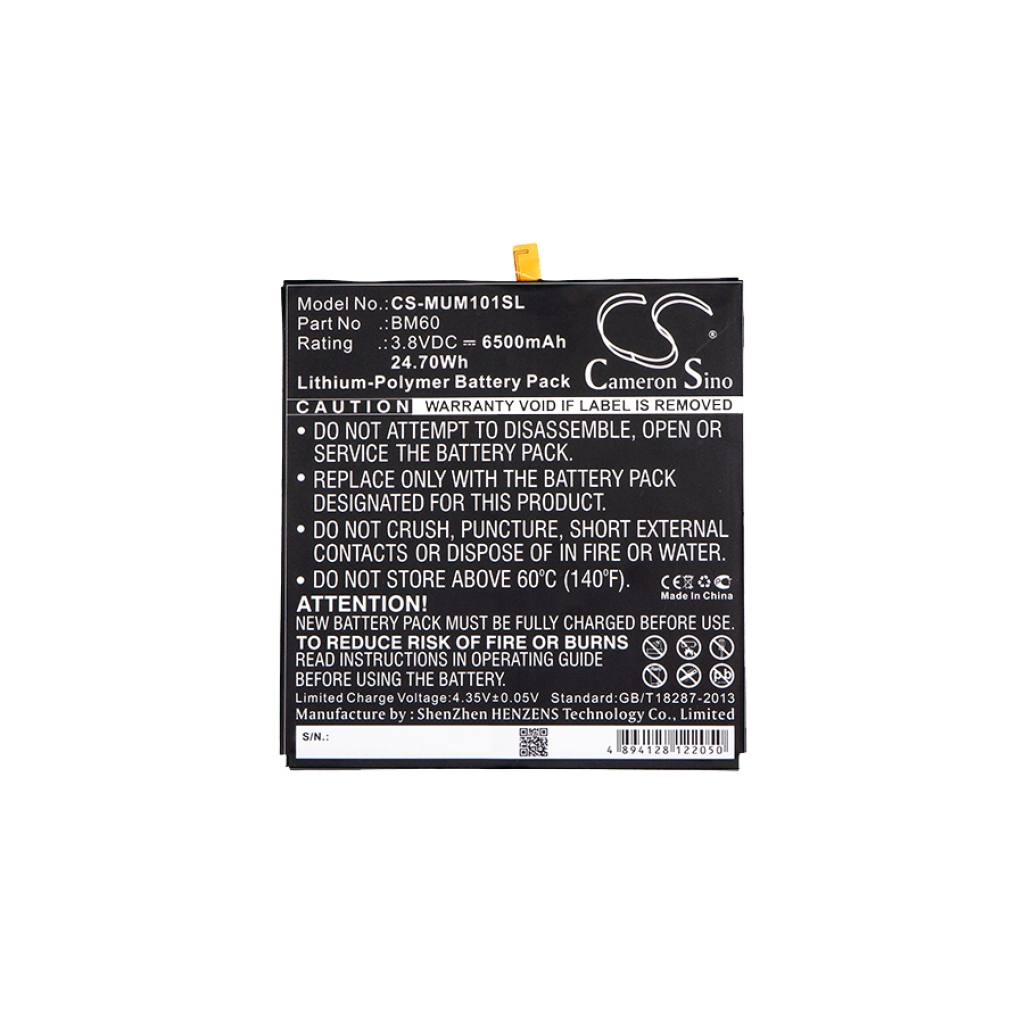 Compatibele batterijvervanging voor Xiaomi BM60
