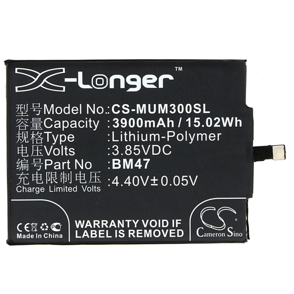 Compatibele batterijvervanging voor Xiaomi BM47
