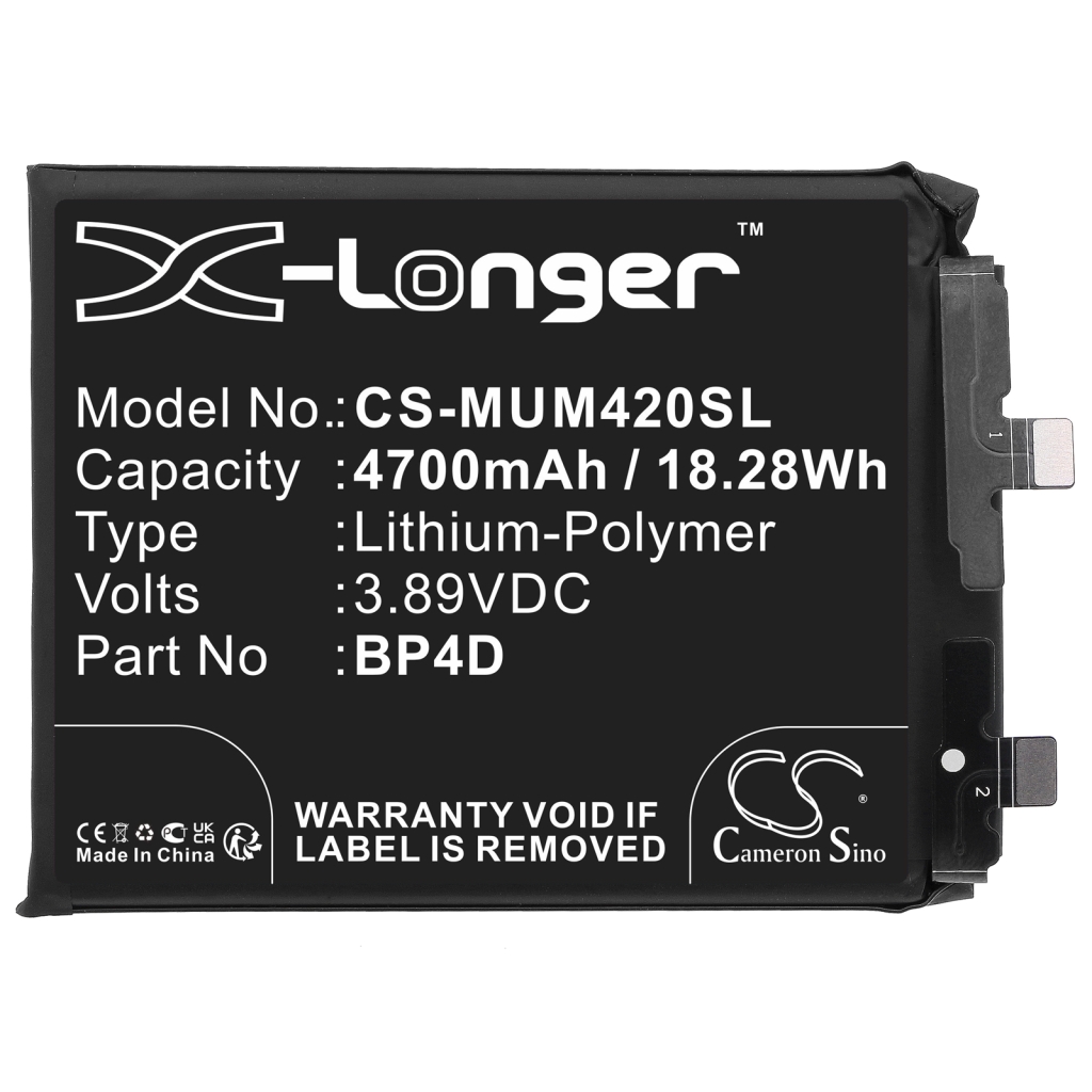 Compatibele batterijvervanging voor Xiaomi BP4D
