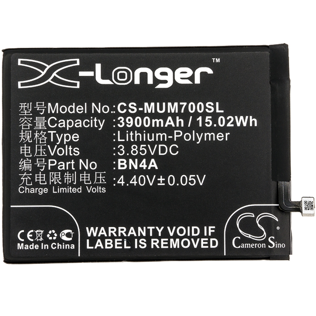 Compatibele batterijvervanging voor Xiaomi BN4A