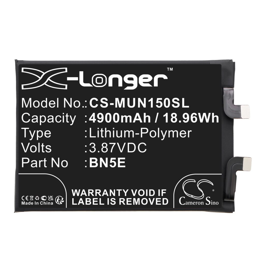Compatibele batterijvervanging voor Xiaomi BN5E
