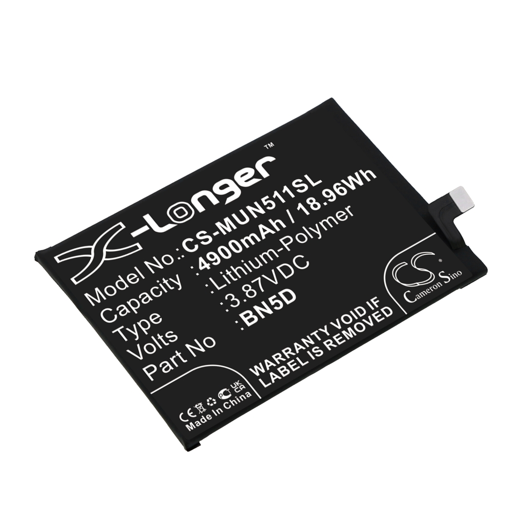 Compatible battery replacement for Poco BN5D