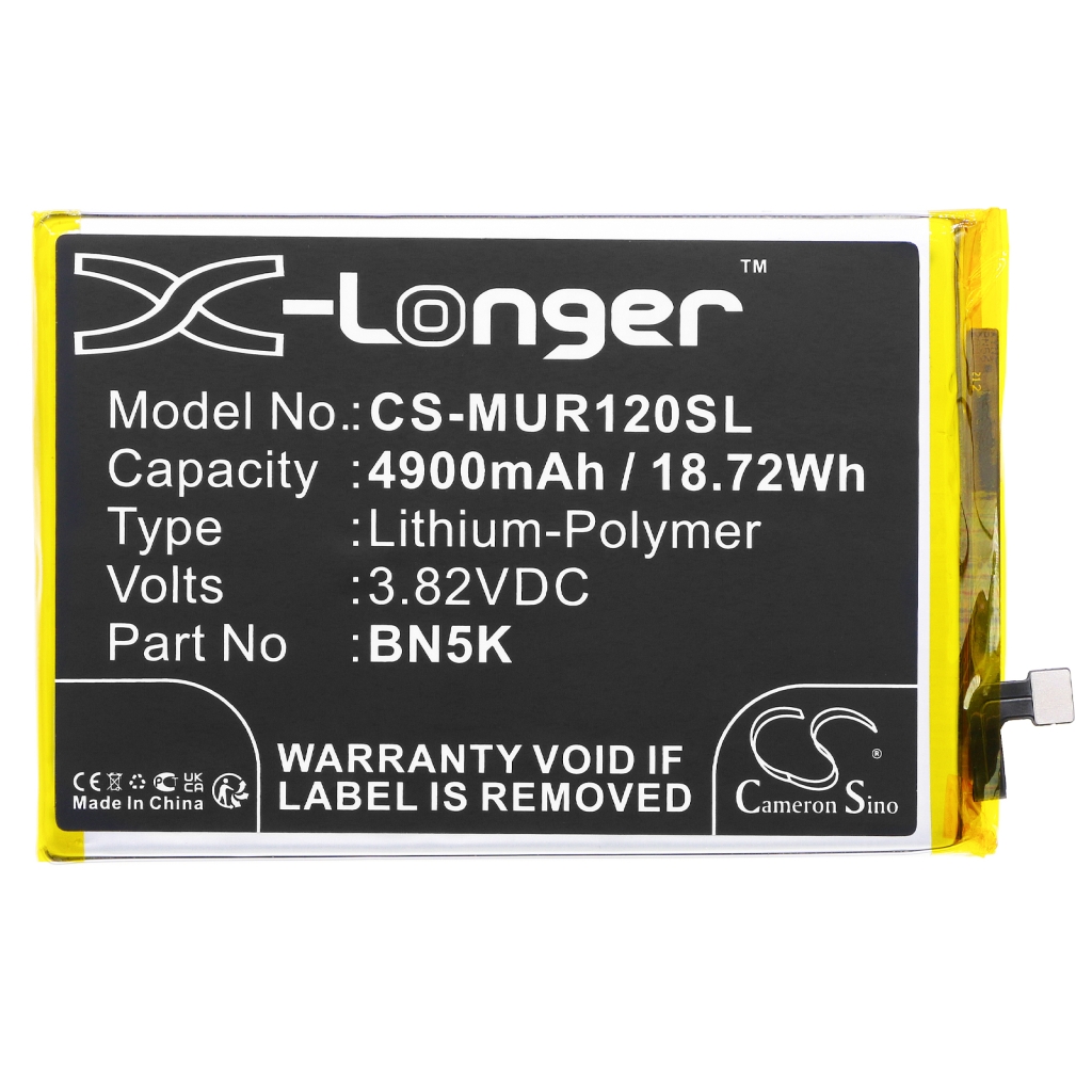 Compatible battery replacement for Poco BN5K