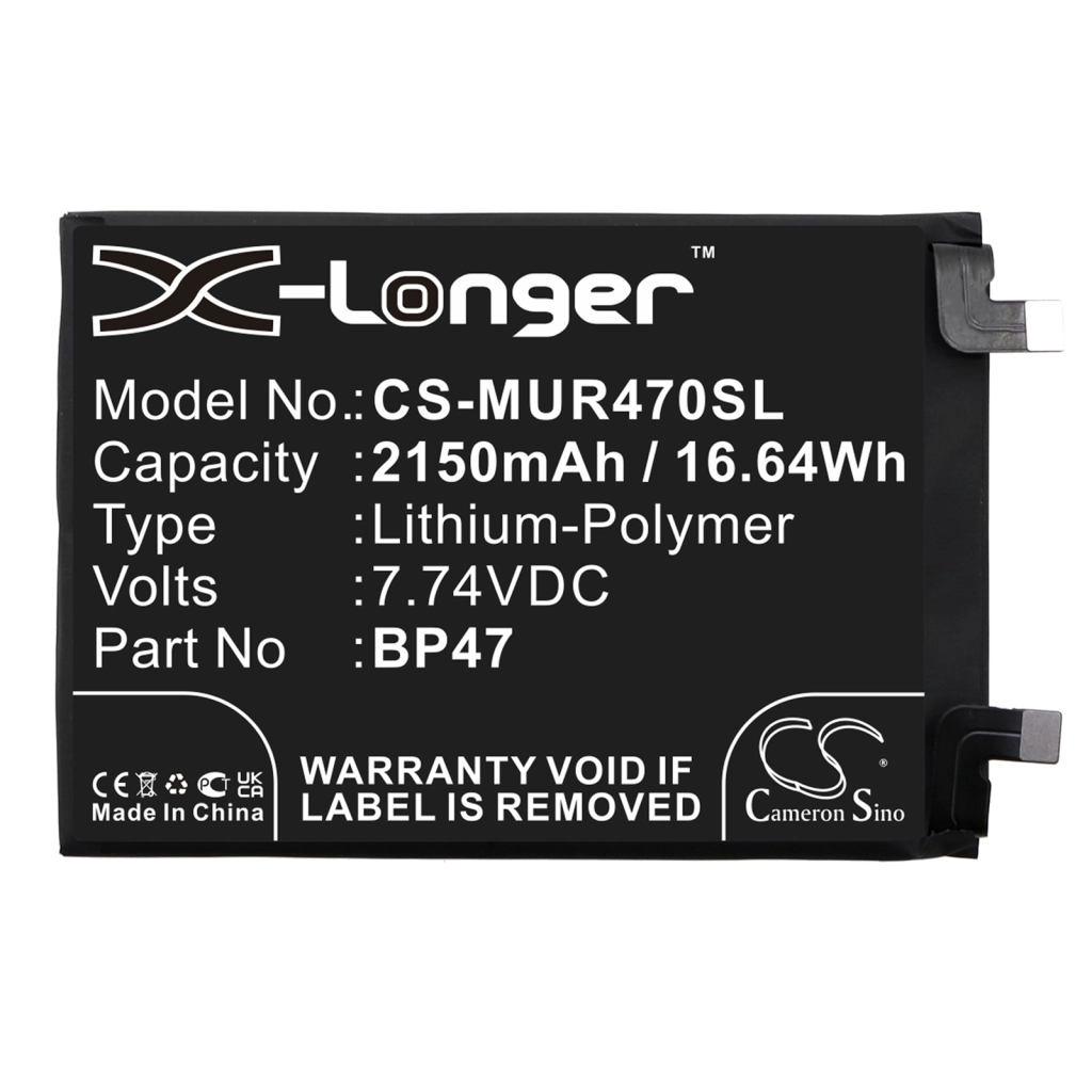Compatibele batterijvervanging voor Xiaomi BP47