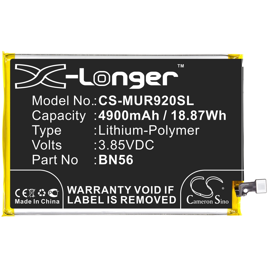 Compatible battery replacement for Poco BN56