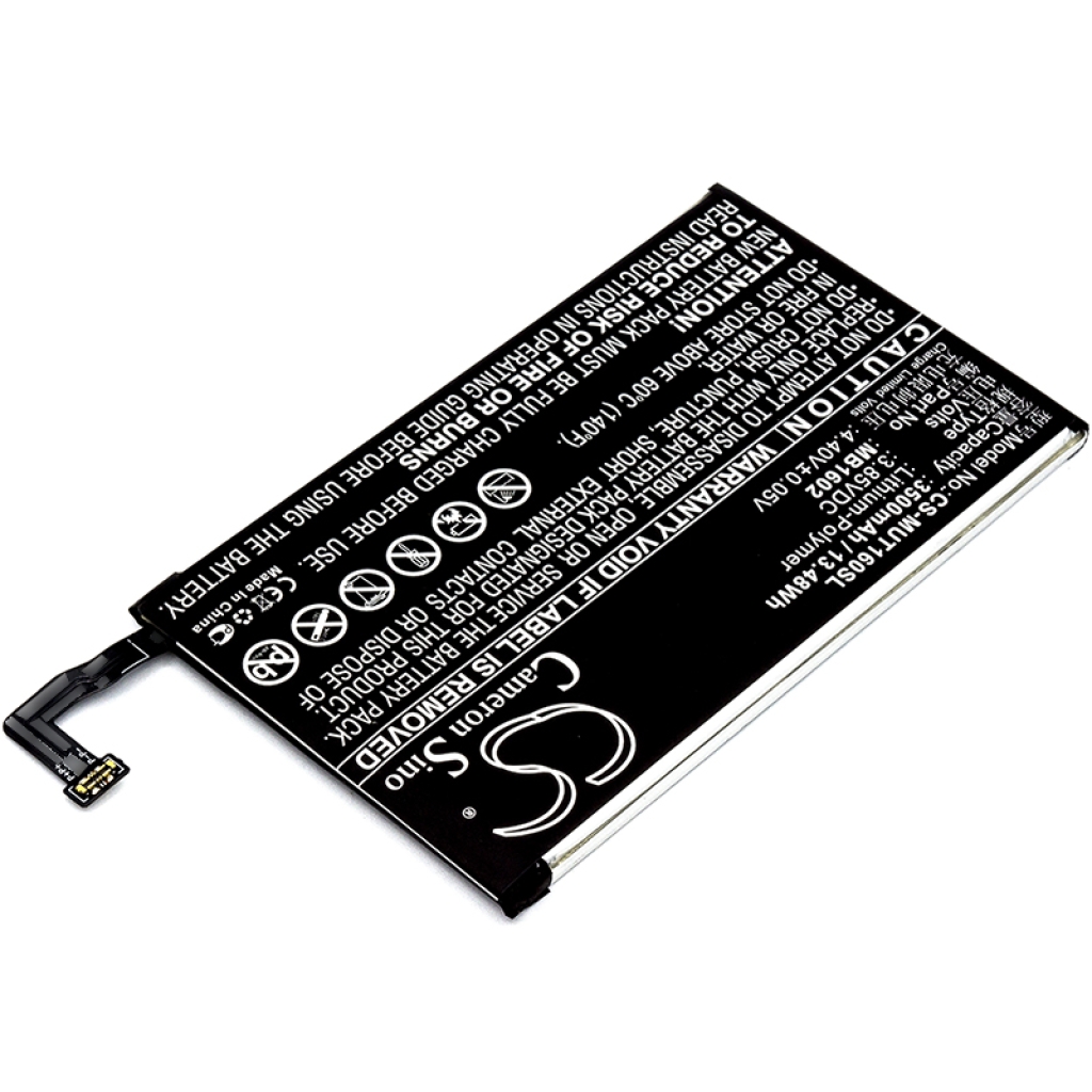 Compatibele batterijvervanging voor Meitu MB1602