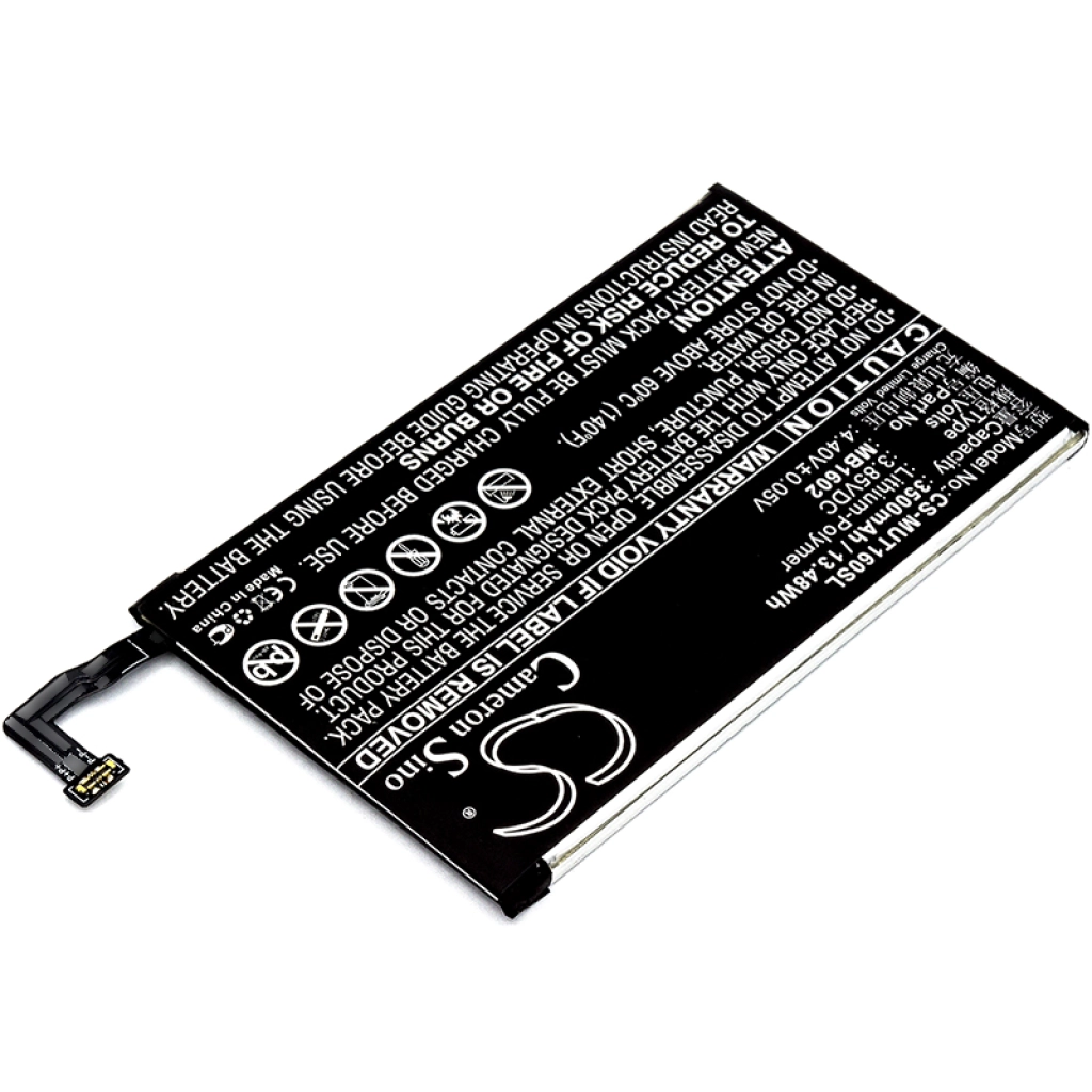 Compatibele batterijvervanging voor Meitu MB1602
