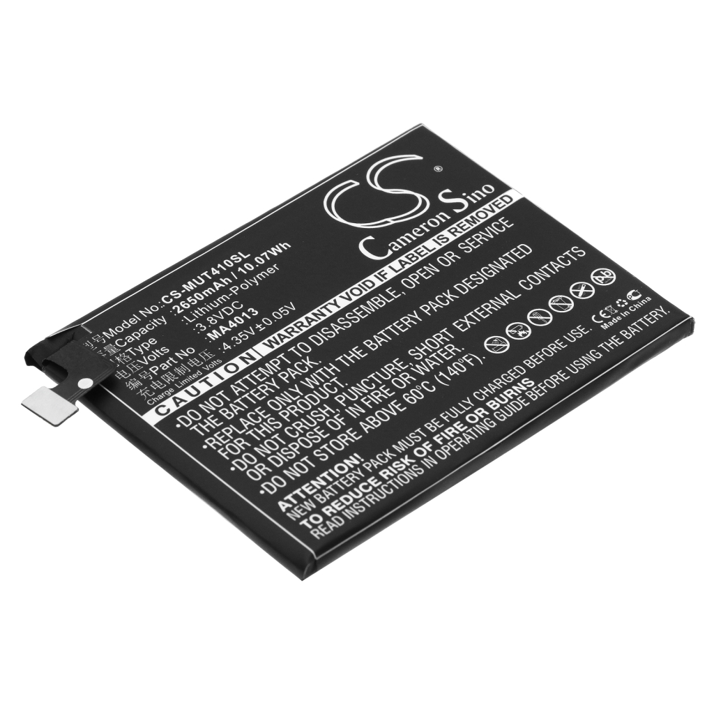 Compatibele batterijvervanging voor Meitu MA4013