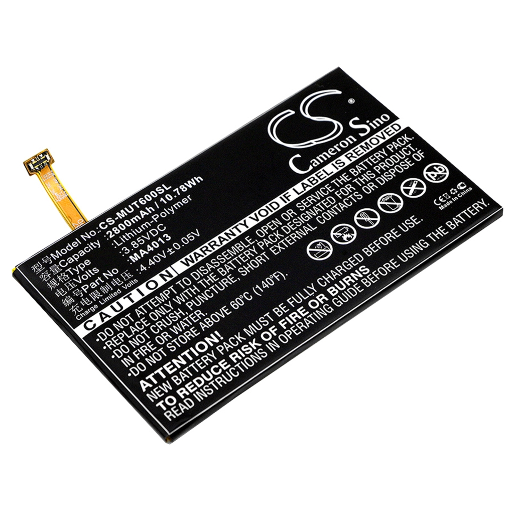 Compatibele batterijvervanging voor Meitu MB1503
