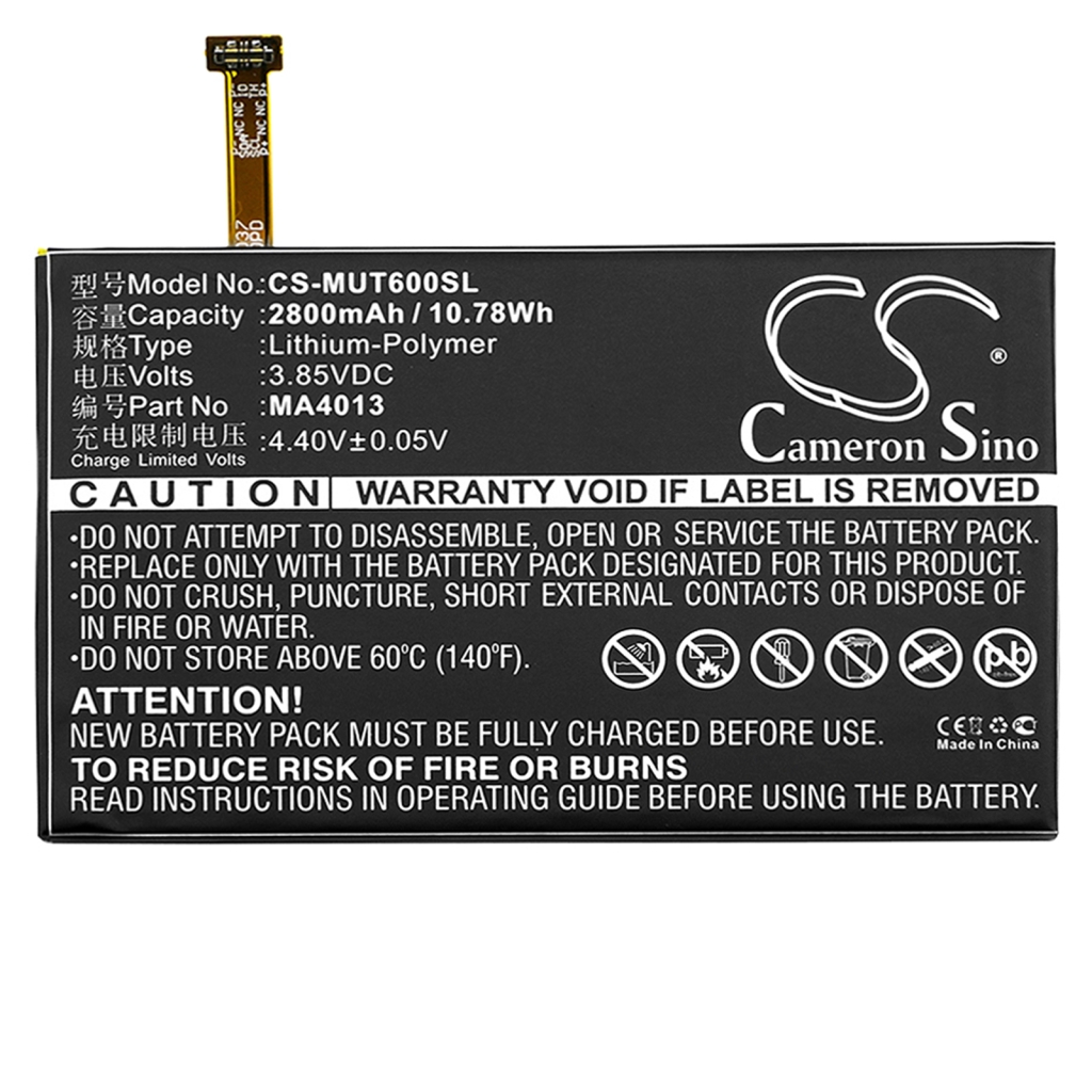 Compatibele batterijvervanging voor Meitu MB1503