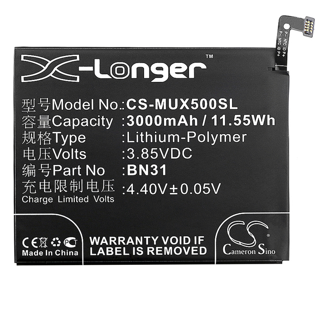 Compatibele batterijvervanging voor Xiaomi BN31