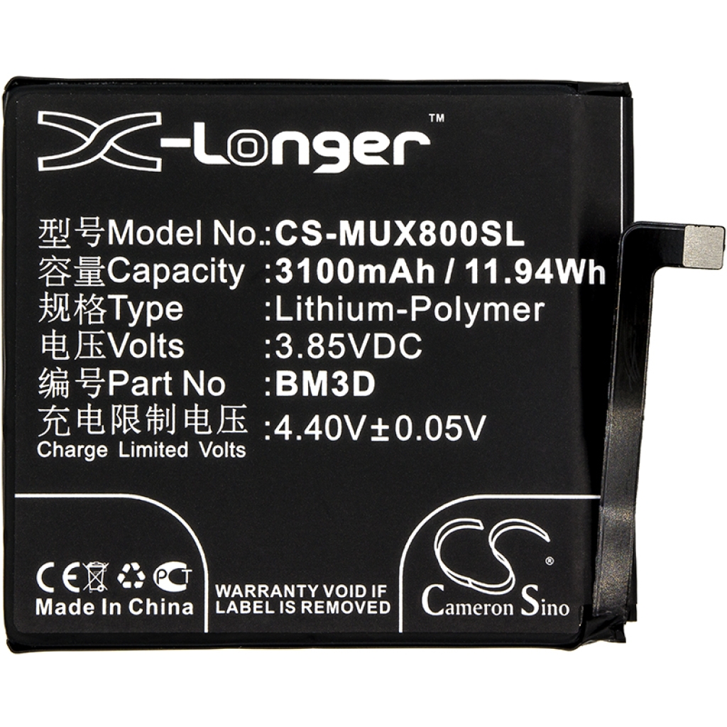 Compatibele batterijvervanging voor Xiaomi BM3D