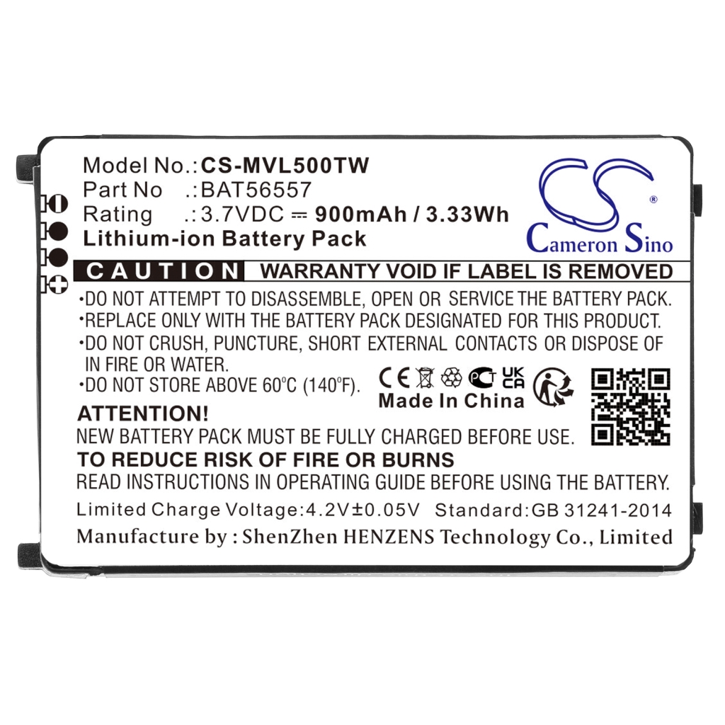 Batterij voor tweerichtingsradio Motorola CS-MVL500TW