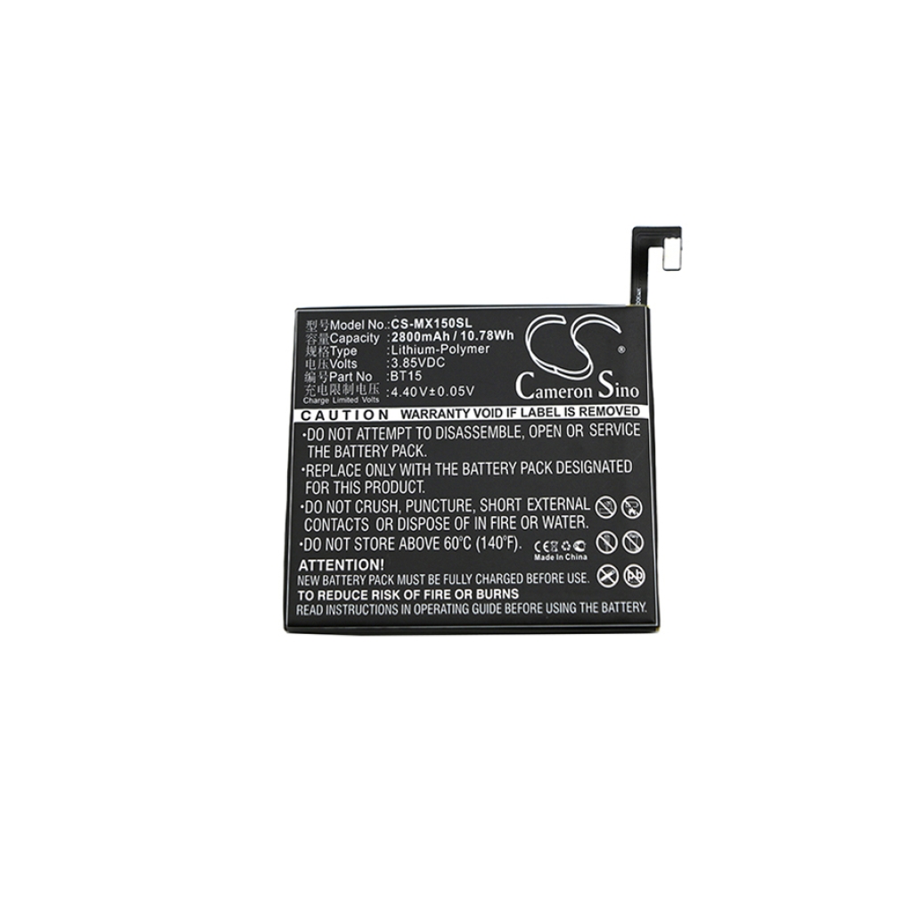 Compatibele batterijvervanging voor MeiZu BT15