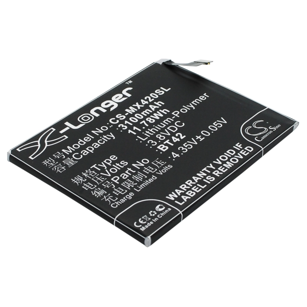 Compatibele batterijvervanging voor MeiZu BT42