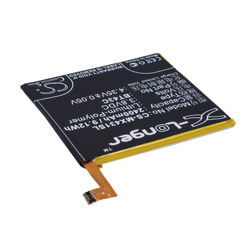 Compatibele batterijvervanging voor MeiZu BT43C