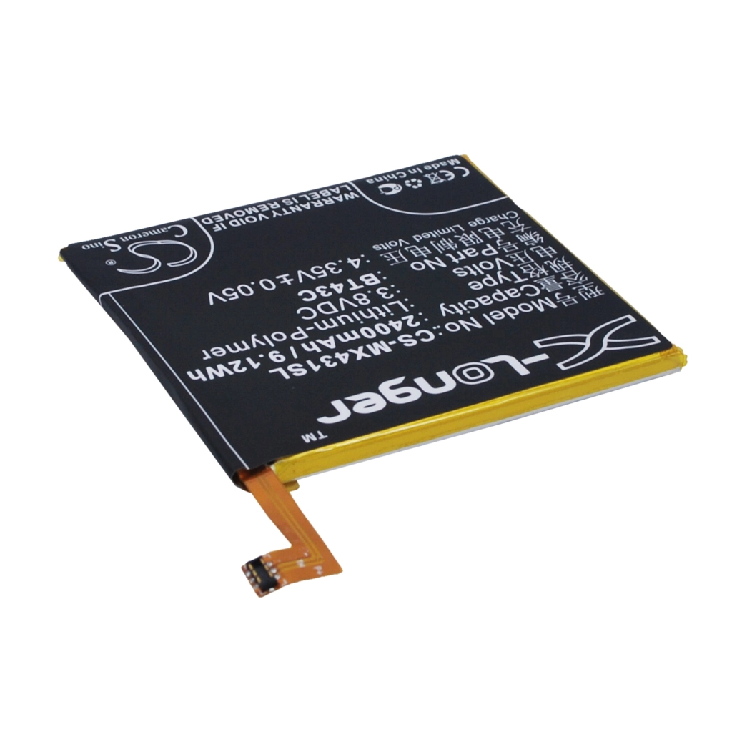 Compatibele batterijvervanging voor MeiZu BT43C