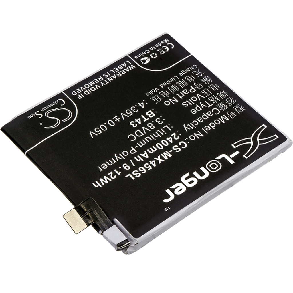 Compatibele batterijvervanging voor MeiZu BT43