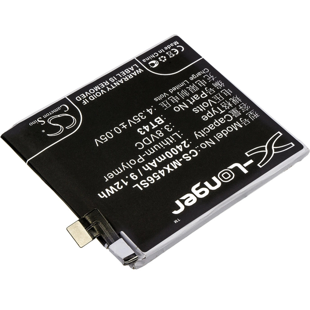Compatibele batterijvervanging voor MeiZu BT43