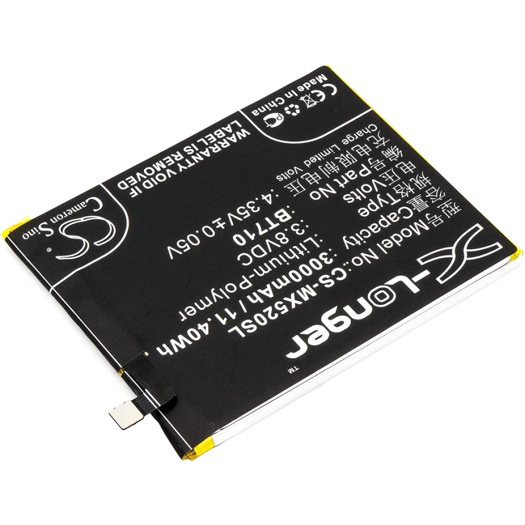 Compatibele batterijvervanging voor MeiZu BT710