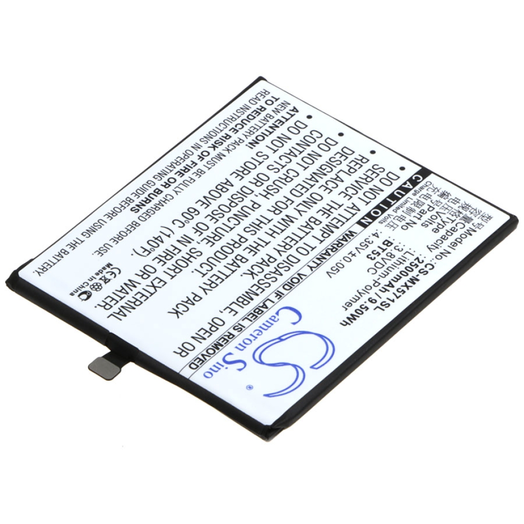 Compatibele batterijvervanging voor MeiZu BT53