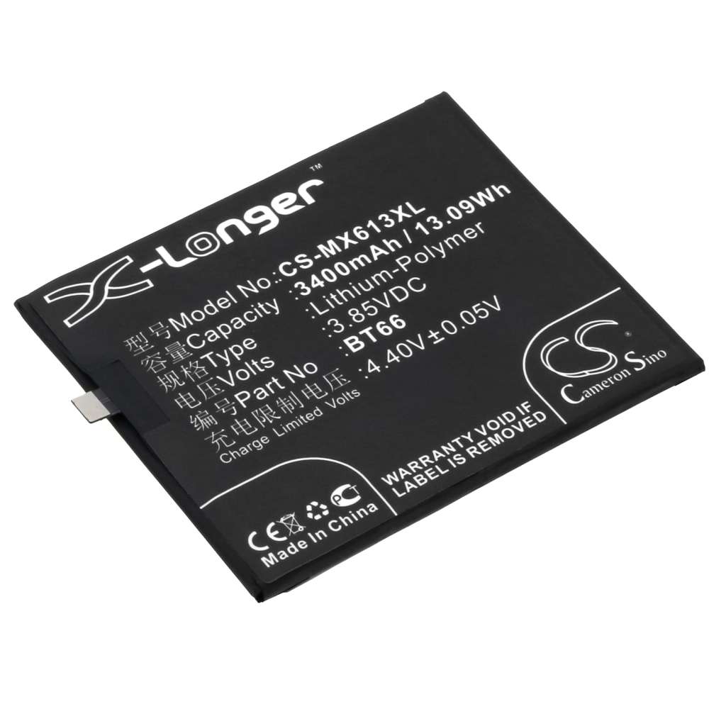 Compatibele batterijvervanging voor MeiZu BT66